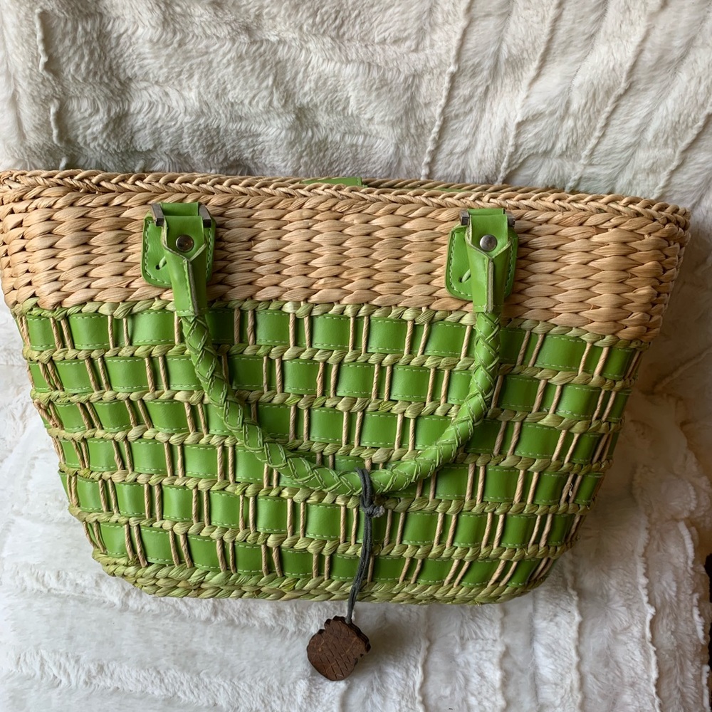 Gently used straw bag